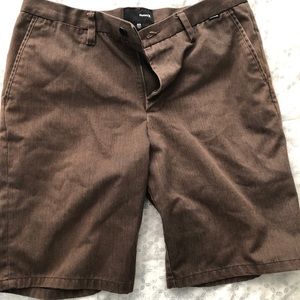 Hurley Shorts, Brown, Size 33